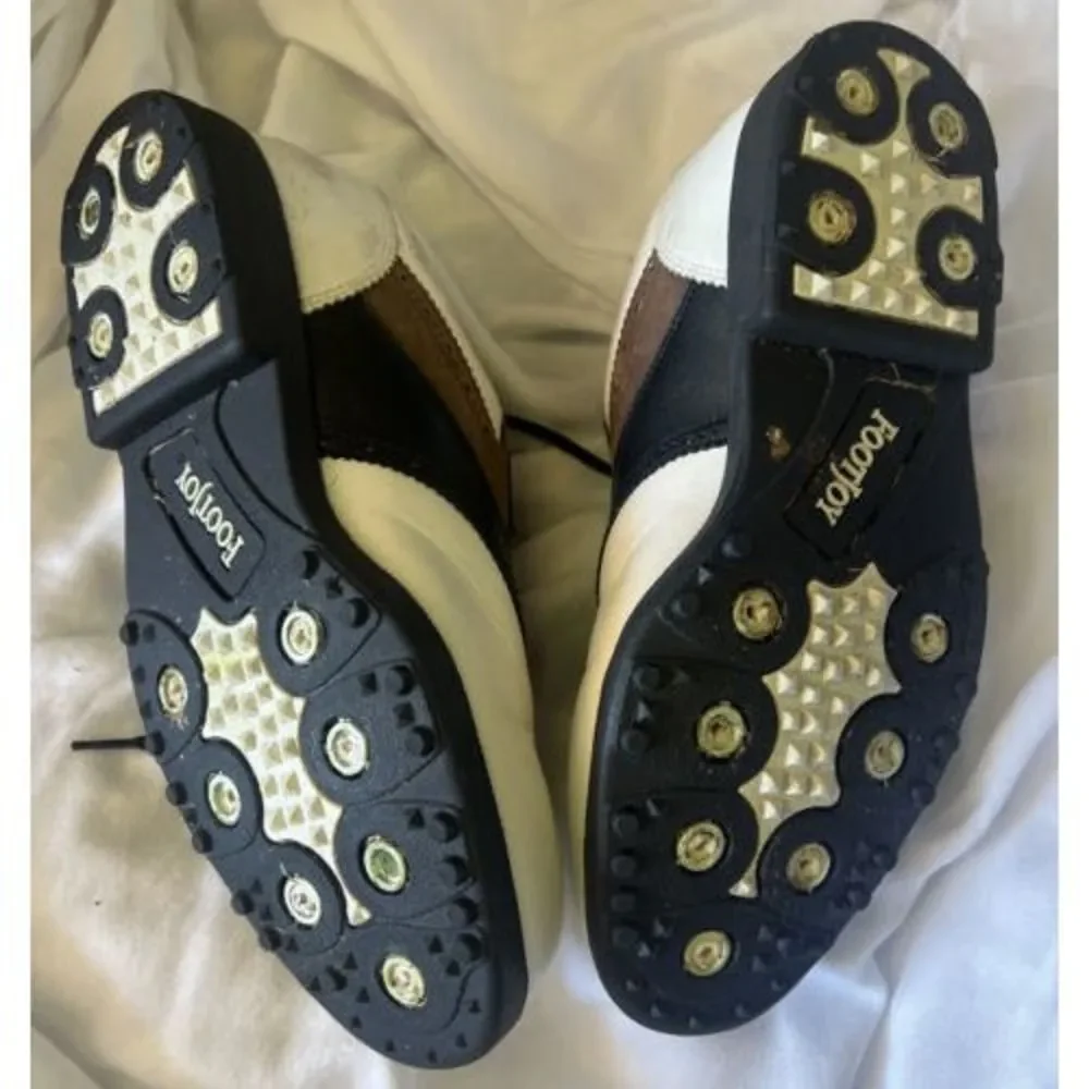 Footjoy Golf Shoes‎ 57614 Mens Size 7 M White/Brown/Black